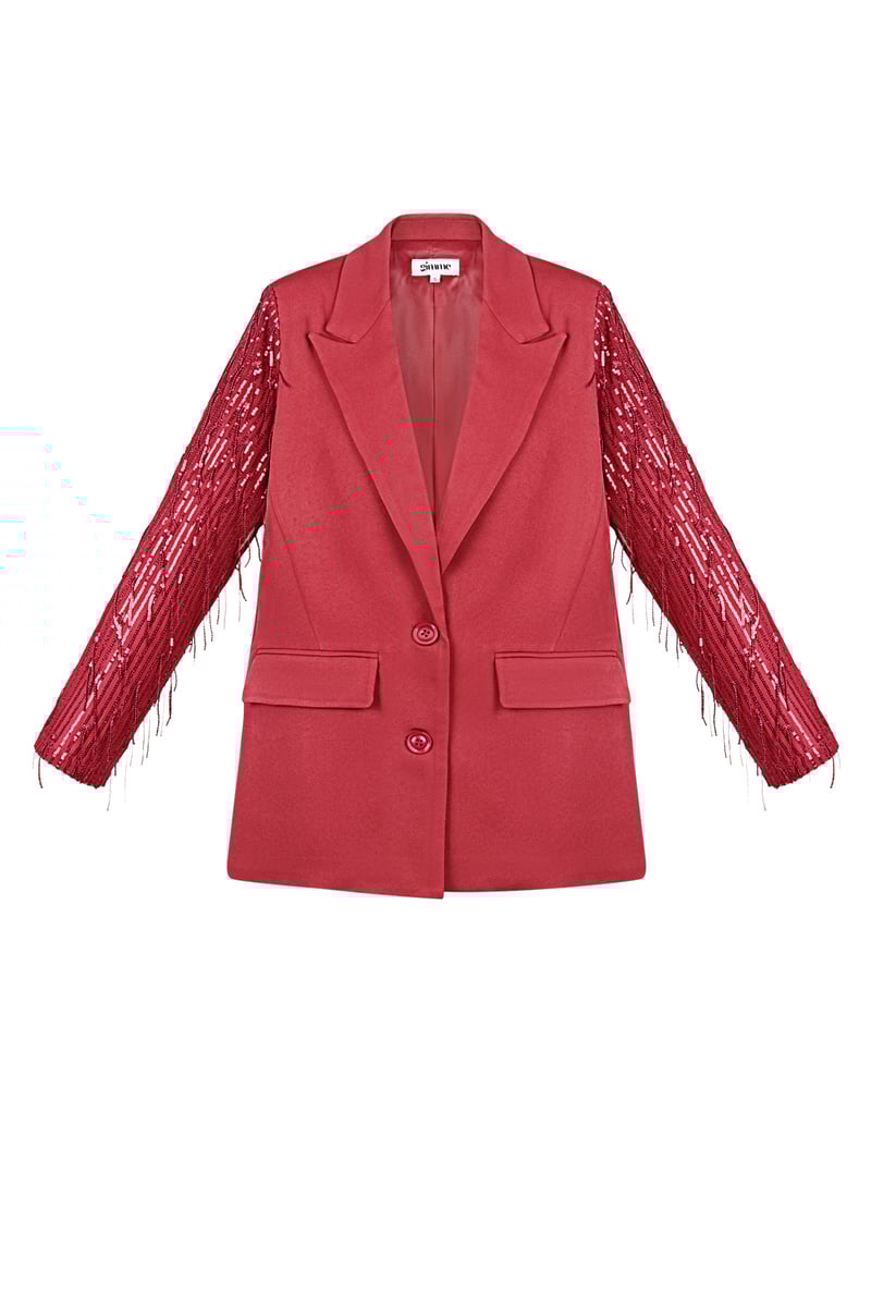 Blazer glitter mouwen