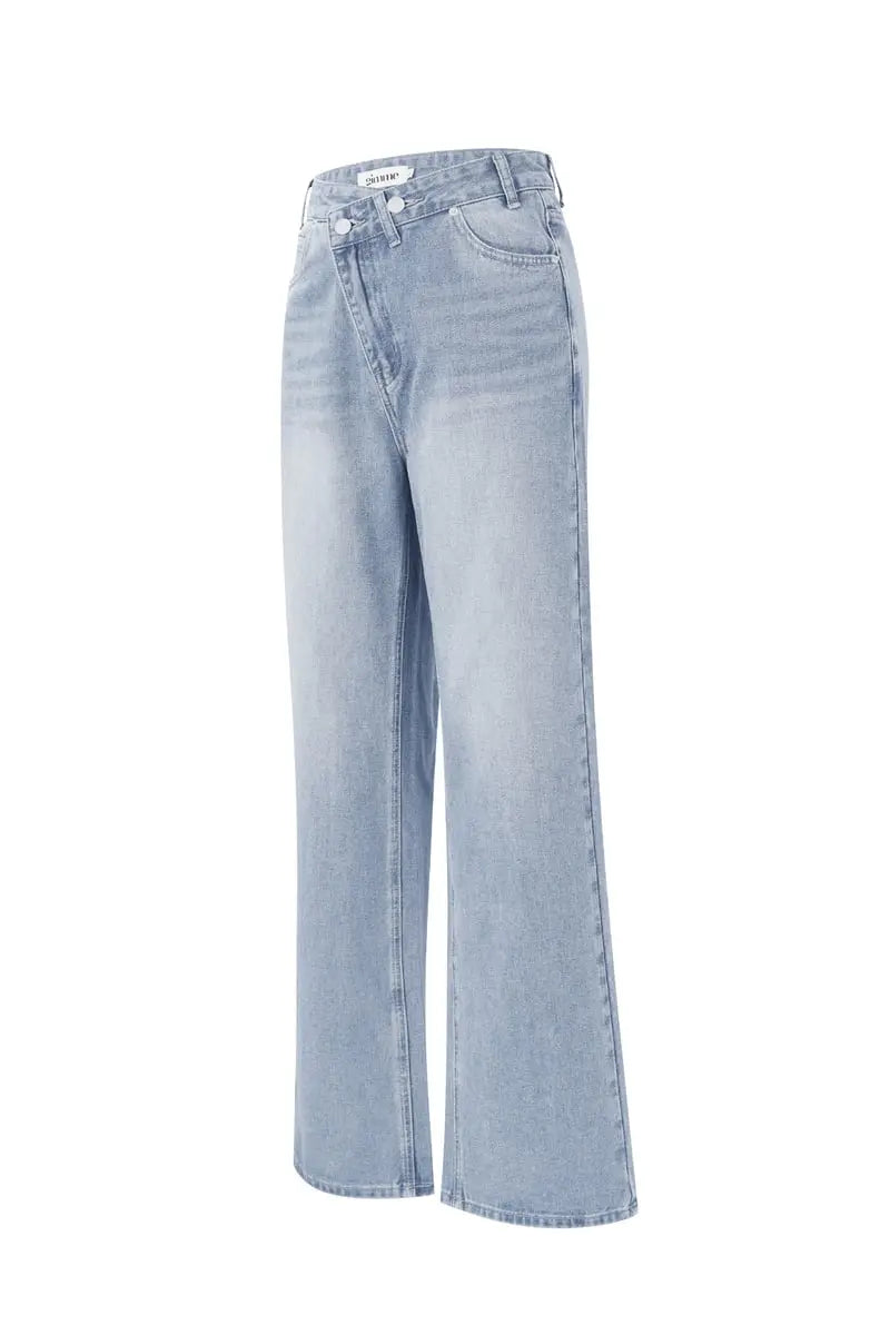 Denim jeans zip up FashionbyDH