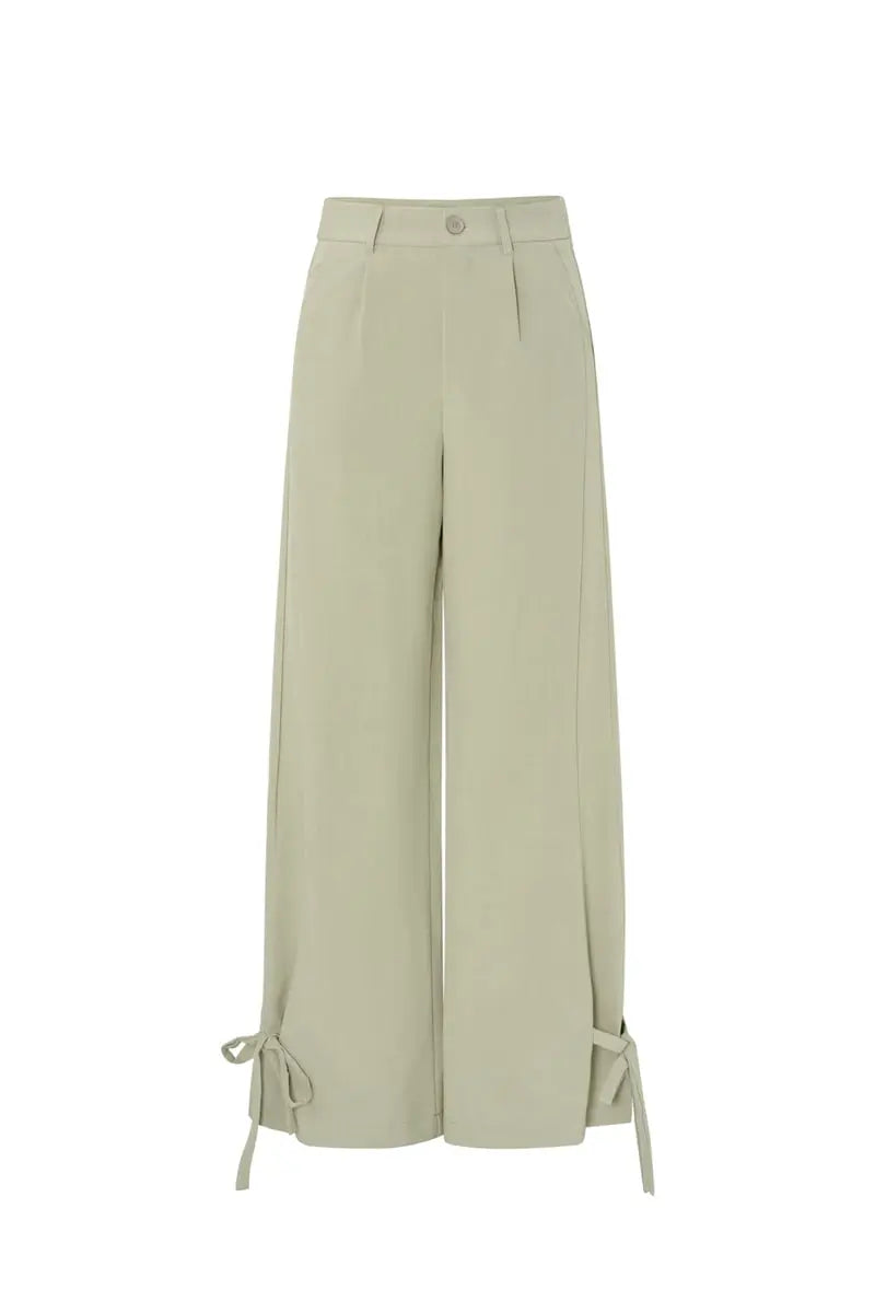 Broek met strikjes