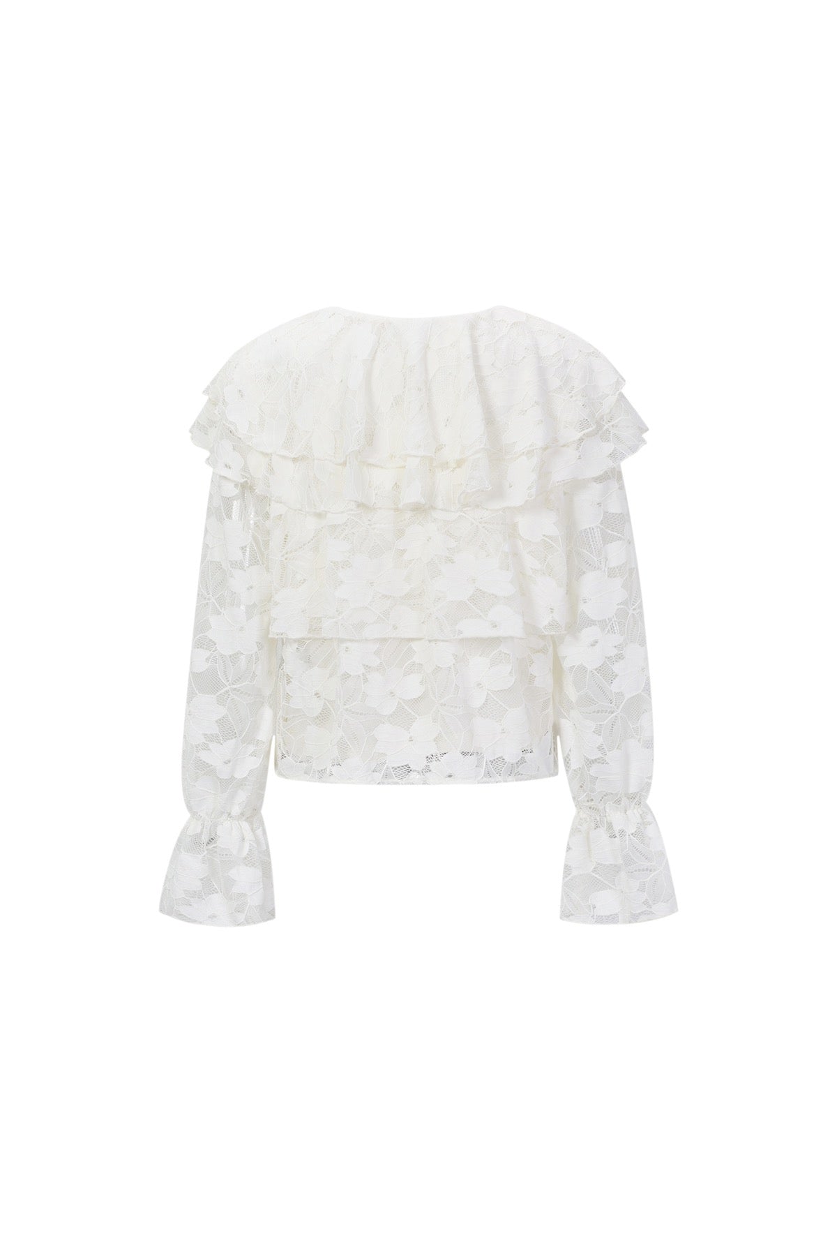 Witte kanten blouse - FashionbyDH