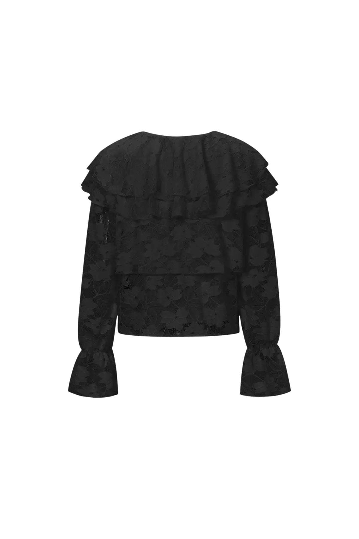 Zwarte kanten blouse - FashionbyDH