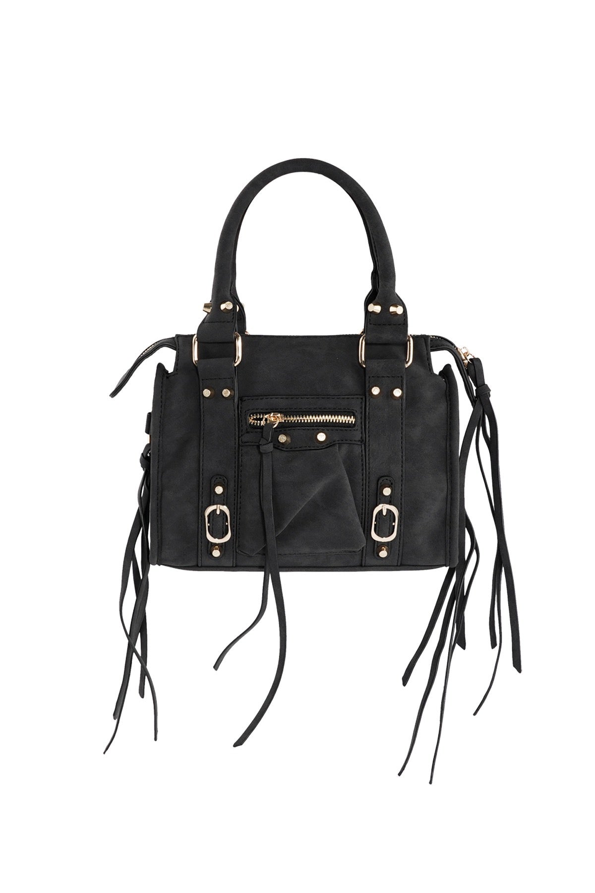Zwarte fringe tas FashionbyDH