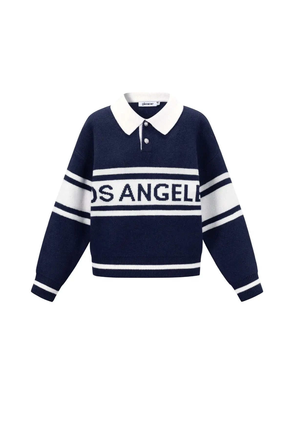 Deze trendy blauwe knit trui is een musthave om te hebben. Hij is erg trendy, maar ook comfortabel.