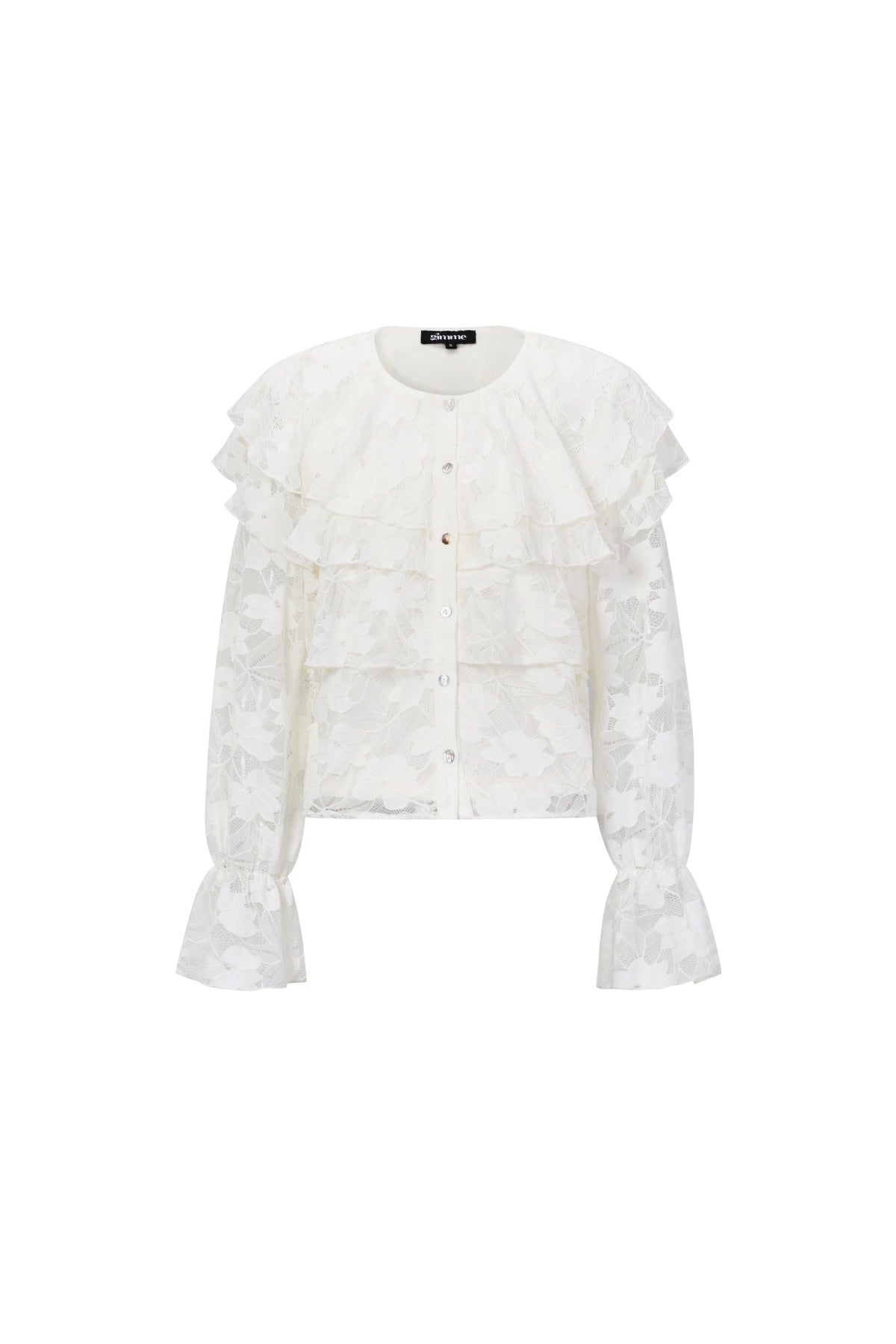 Witte kanten blouse - FashionbyDH