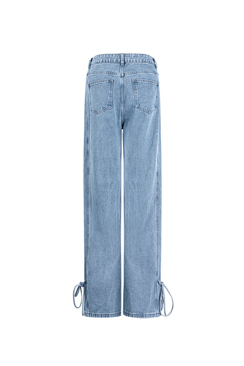 Jeans bossy bow - Blauw