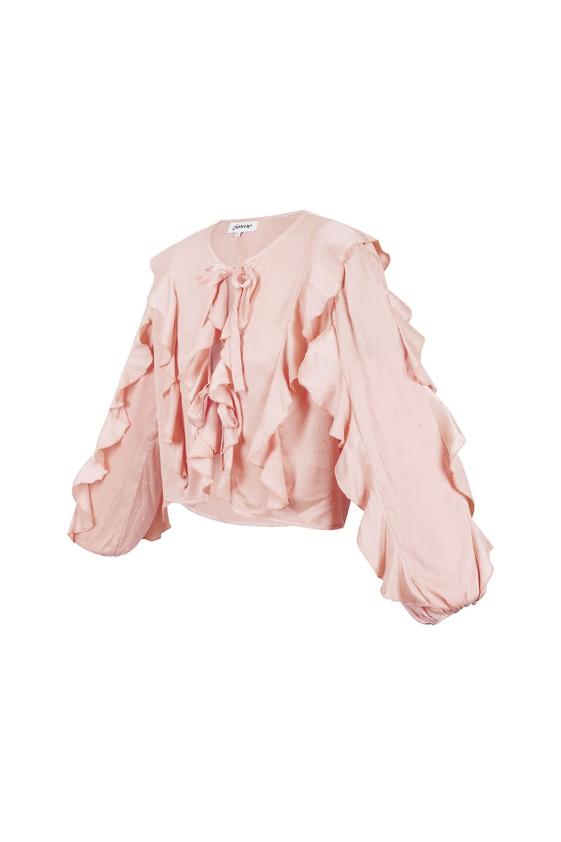 Blouse met ruffels 