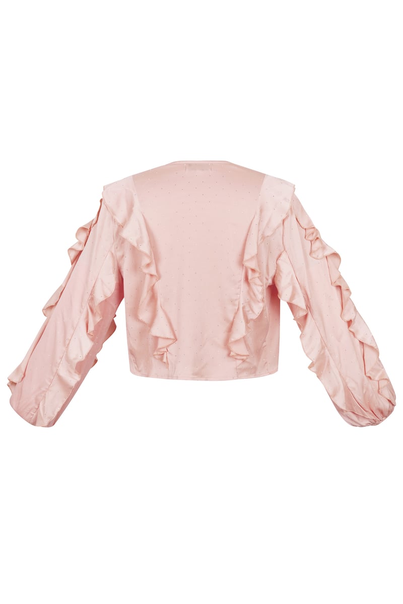 Blouse met ruffels 