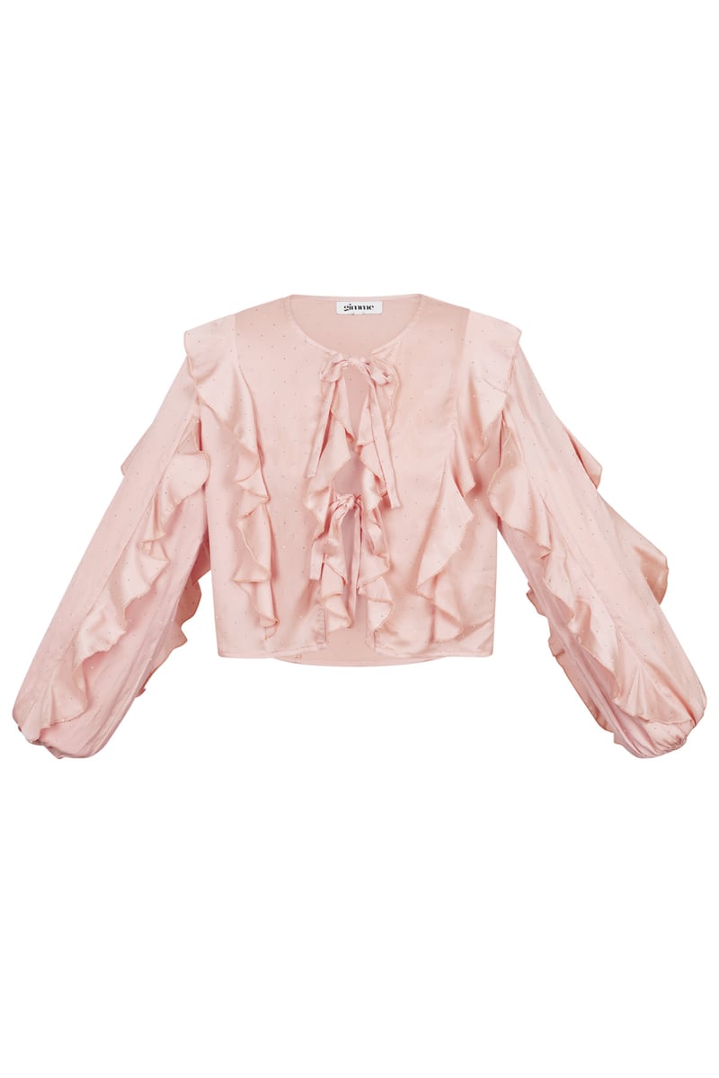 Blouse met ruffels 
