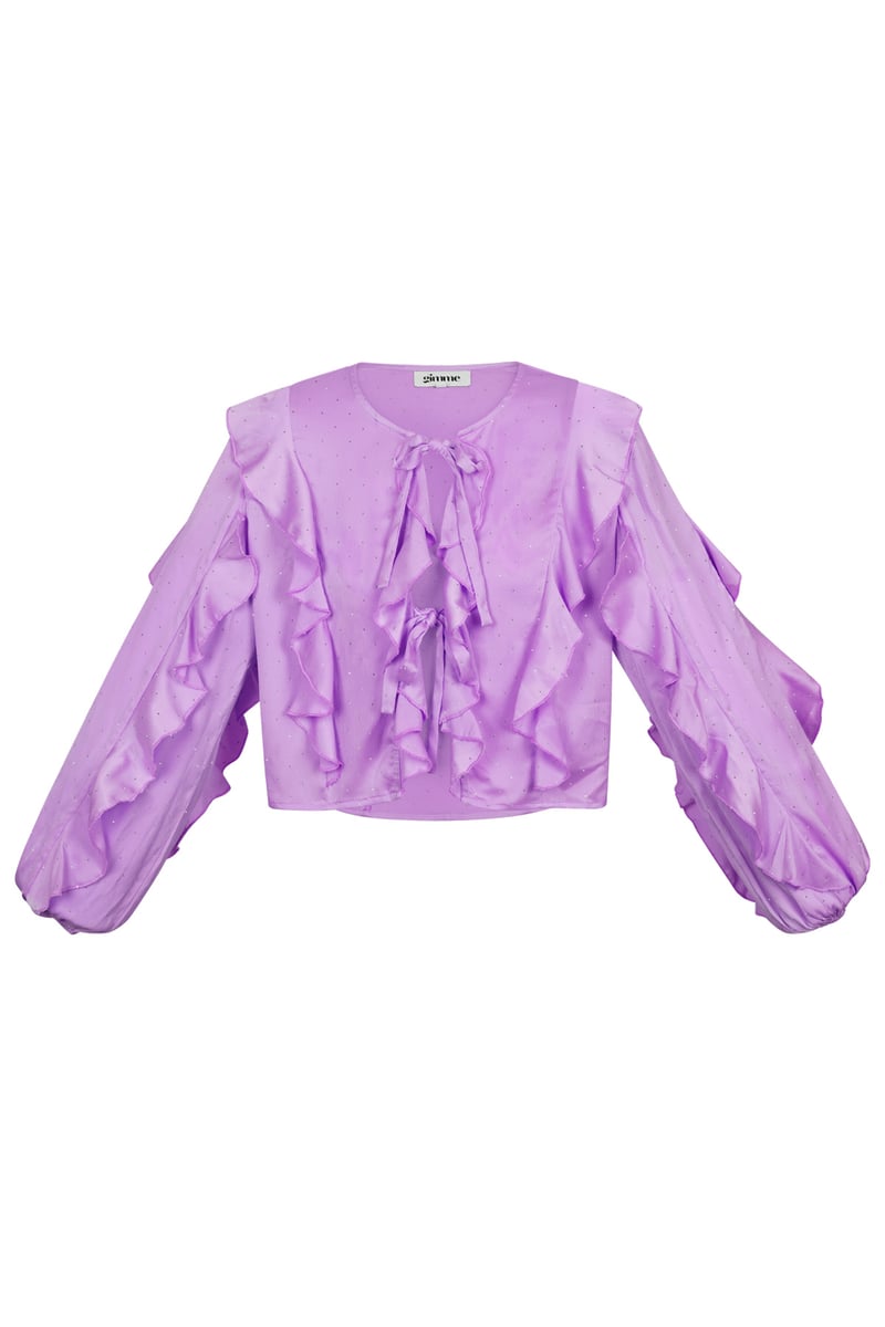 Blouse met ruffels 