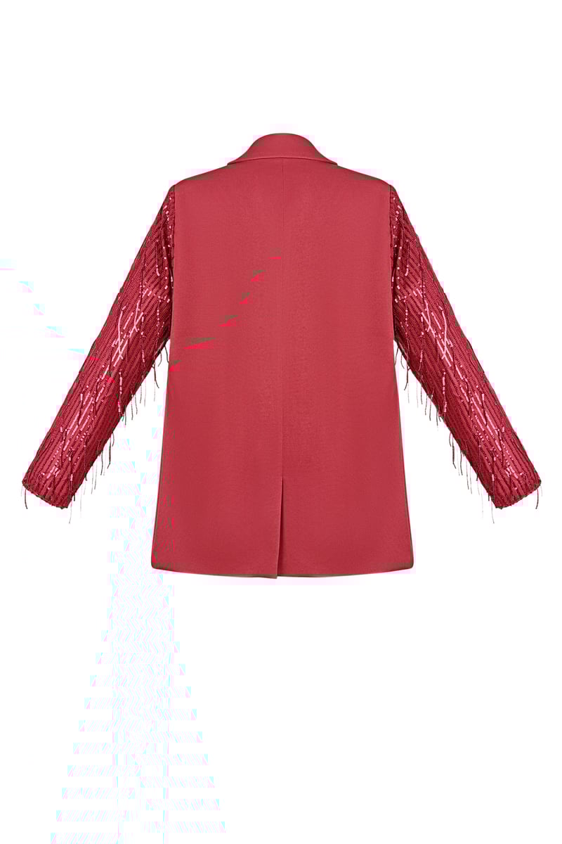 Blazer glitter mouwen