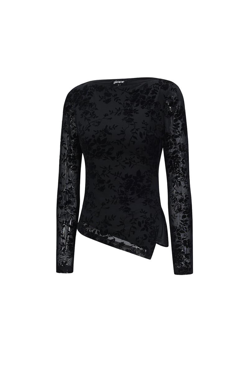 Polyester fiber (polyester) Long sleeve tops Floral print Sexy Fall/Winter  Clothes