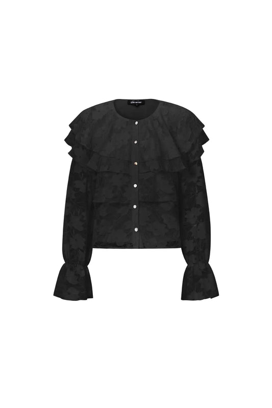 Zwarte kanten blouse - FashionbyDH
